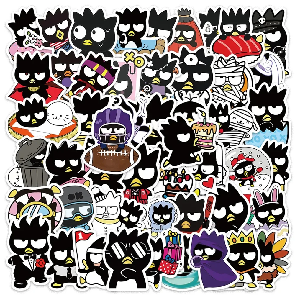 

10/30/50/100pcs Funny BadBadtz-maru Graffiti Stickers Cute Sanrio Cartoon Sticker Phone Diary Skateboard Anime Kids Decals Toy