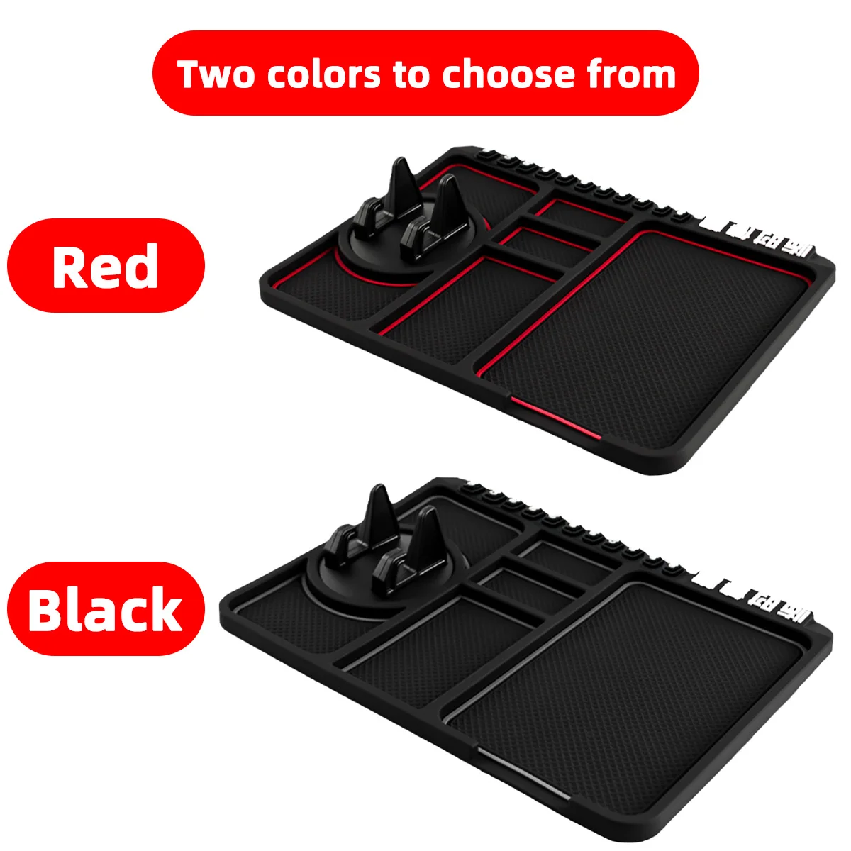 Car Anti Slip Pad Holder Car Phone Holder Multifunctional Internal Supplies Storage Pad Temporary Parking Number Universal 1pc