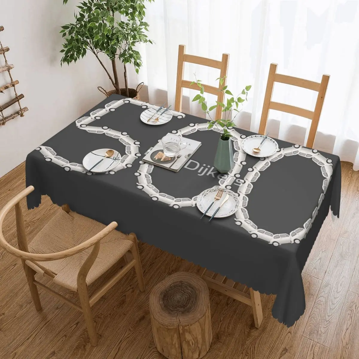 

Fiat 500 Sign Made Of Classic Tablecloth 54x72in Waterproof Home Decor Festive Decor