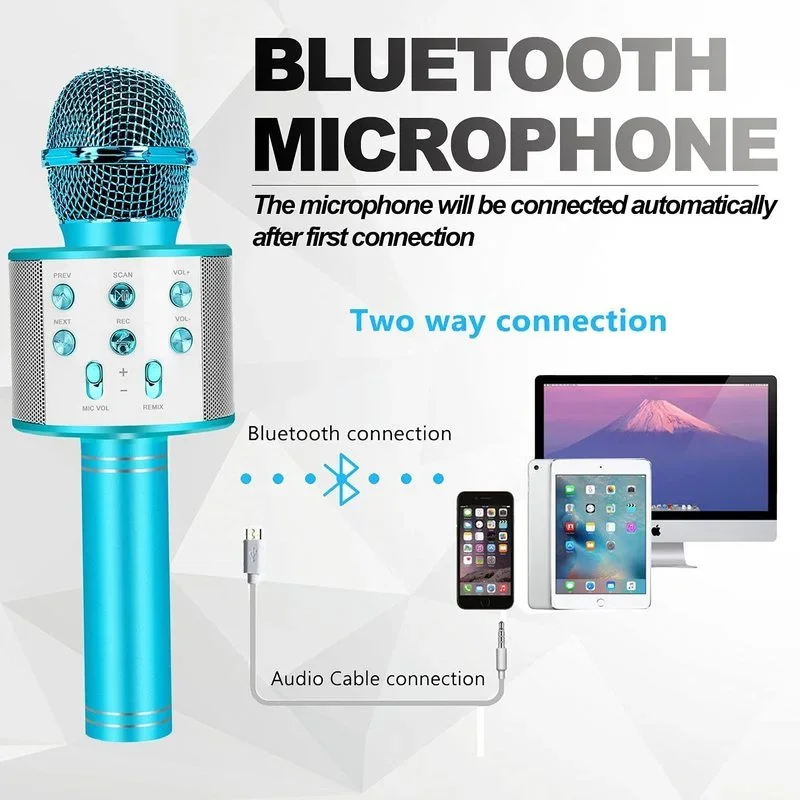Fun Toys for 4-15 Year Old Girls, Handheld Karaoke Microphone for Kids Birthday Xmas Gifts for 8 9 10 11 Years Old Boys Girl 3