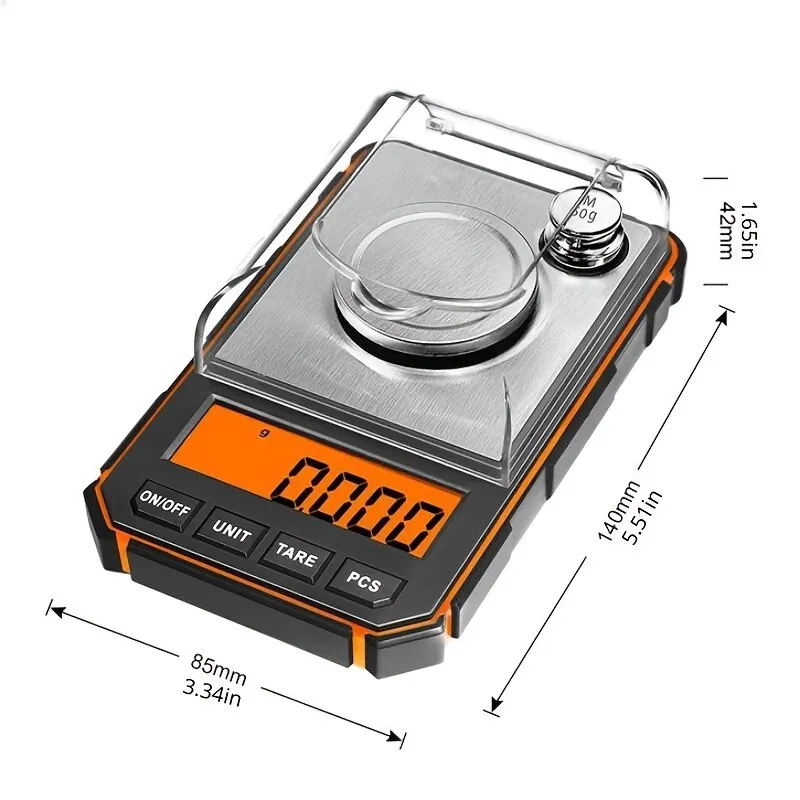 Professional Jewelry Scale 50g Electronic Display Precision Mini Pocket Digital Milligram Scales 1pc jewelry scale