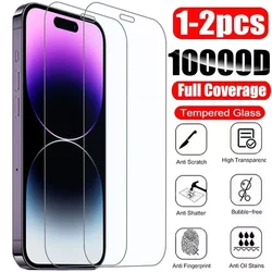 Premium Tempered Glass Screen Protector - 1 - 2 Pack - 2PCS Tempered Glass (For iPhone XR)