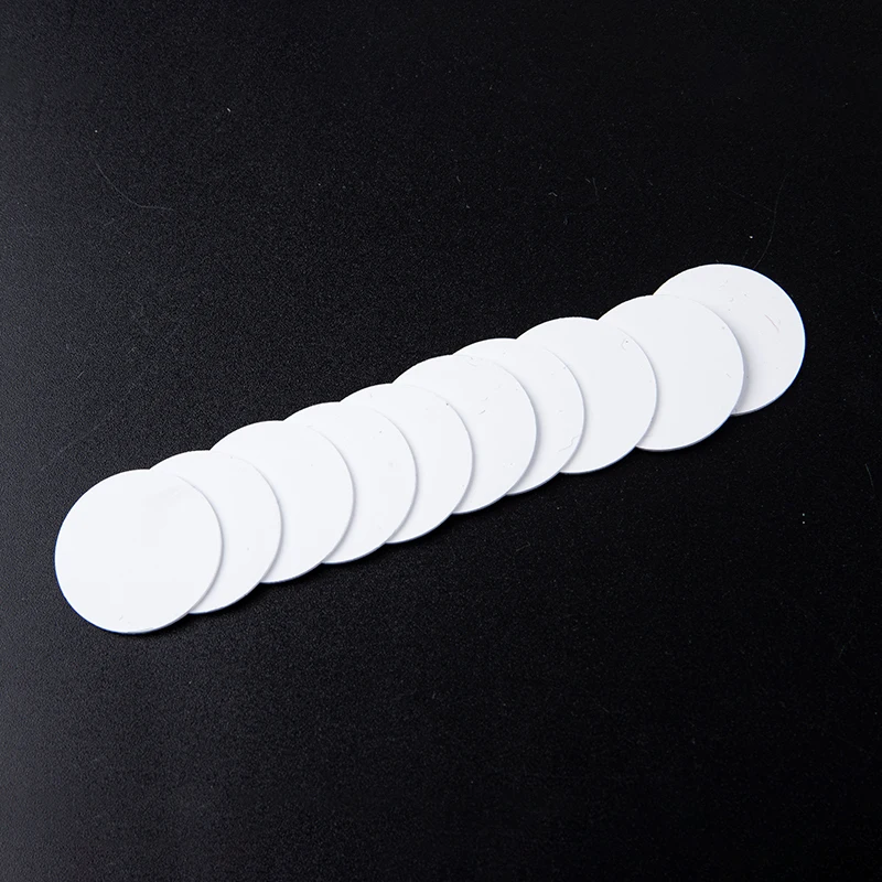 10Pcs Nfc Ntag215 Munt Tag Key 13.56Mhz Ntag 215 Kaart Label Rfid Ultralight Tags Labels 25 Mm Diameter ronde