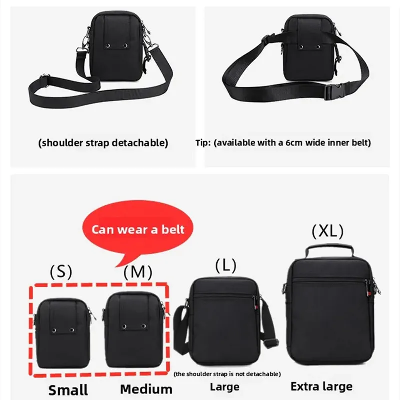 รูปสินค้า กระเป๋าถืออเนกประสงค์ ทนทาน กันน้ำ พร้อมเข็มขัด
