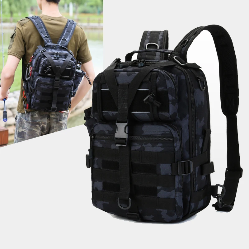 Fishing Tackle Boxes Backpack Camping Bag Tactical Outdoor Travel