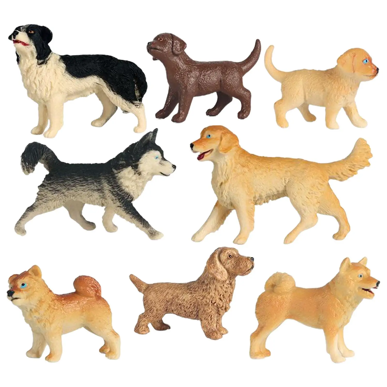 Simulated Dog Model Decor Kids Cognitive Toy Miniature Dollhouse Decor