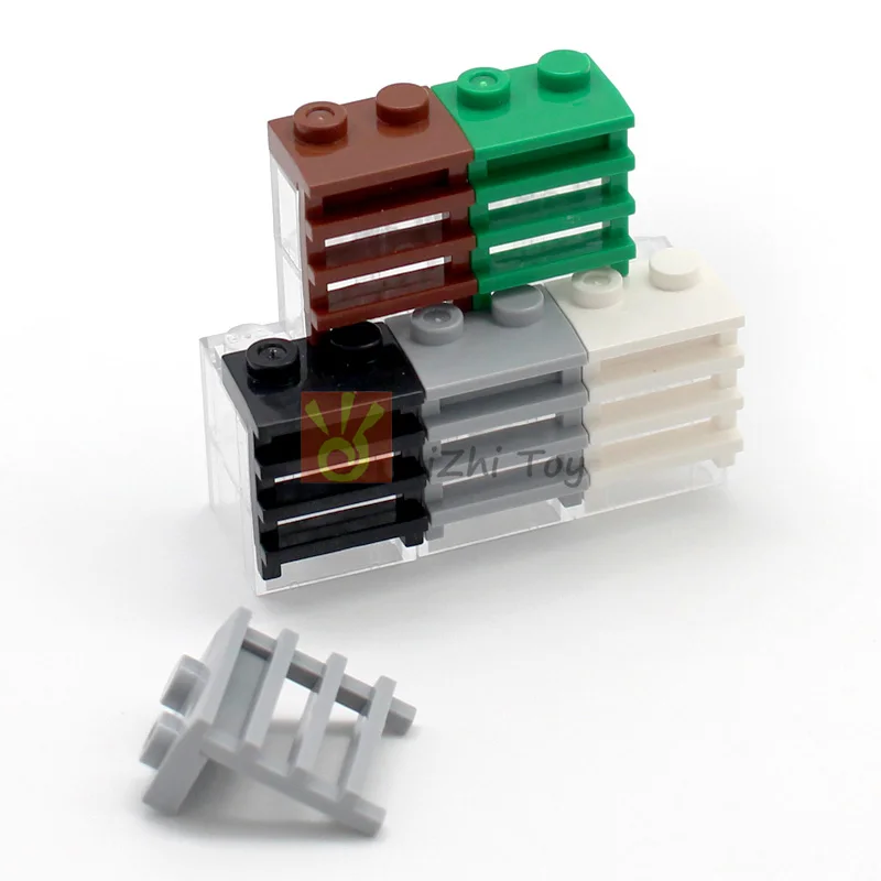 

50pcs MOC Bricks 4175 Plate Modified 1x2 with Ladder DIY Enlighten Building Blocks Compatible with Assembles Particles Toys