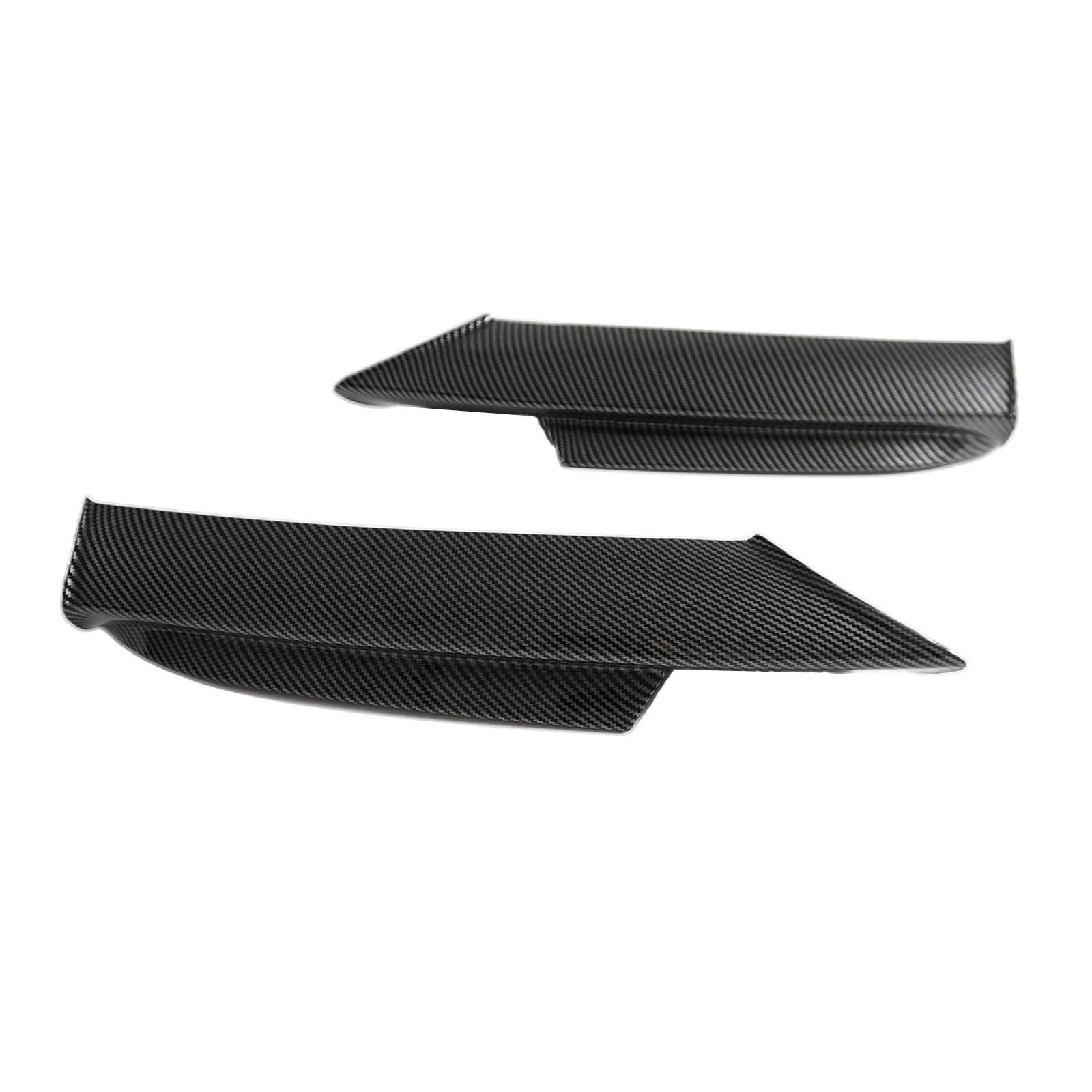 BMW E90 M 스포츠 2006-08 용 2PCS 앞 범퍼 코너 탄소 섬유 인쇄 자동차 액세서리 바디 키트 광택 블랙 스플리터 스포일러