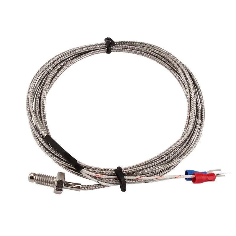 Thermocouple Thread M6 Screw Type K 1/2/3/4/5m Probe Sensor Temperature Sensor 0-600&deg;C for Temperature Controller temperature sensor