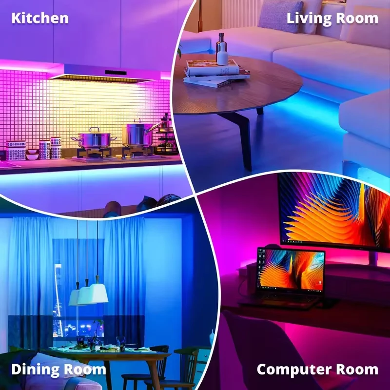 รูปสินค้า ไฟ RGB ยืดหยุ่น Smart USB ควบคุมแอพฯ ซิงค์เพลง ปรับสว่างได้