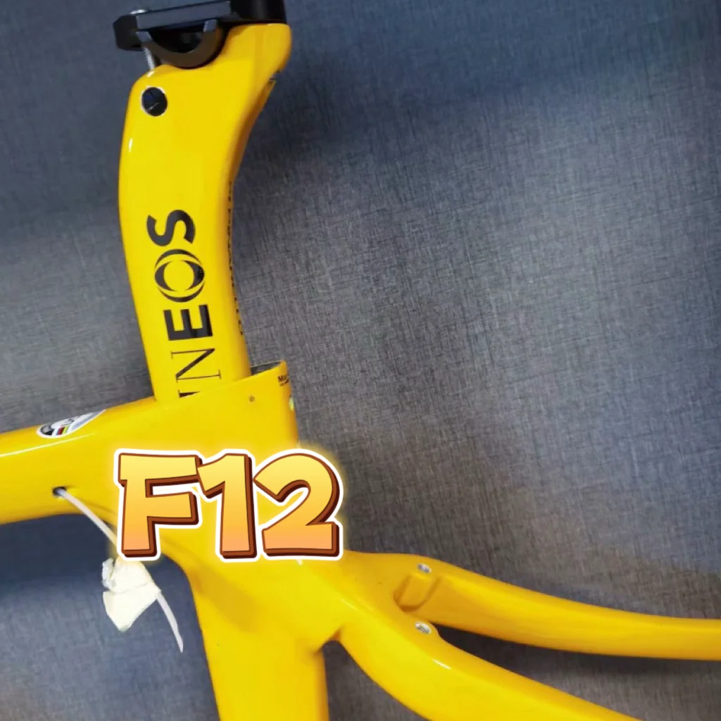 

2024 F12 Bike Frame T1100 Carbon Bike Frame Road Bike Frame V/Disc Brake With Handlebar Bicycle Frame Fit Di2 Taiwan Made