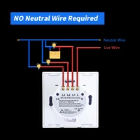 Tuya Smart Wifi Wall Touch Switch No Neutral Wire Required Wireless Remote Control EU Switch 1-4Gang for Alexa Google Home Alice - Image 6