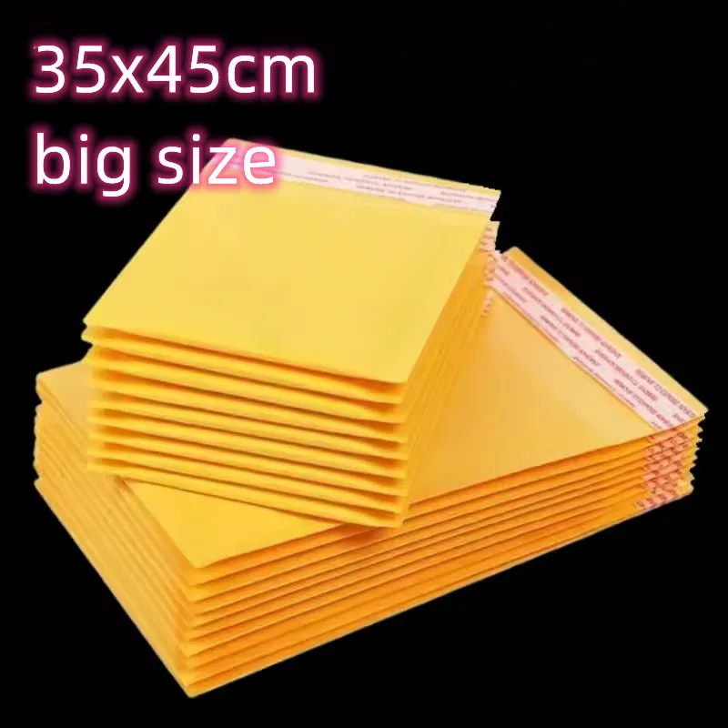 amarelo-cor-bubble-envelope-adequado-para-suprimentos-para-pequenas-empresas-envio-sacos-de-embalagem-mailers-atacado-10pcs-por-pacote-35x45cm