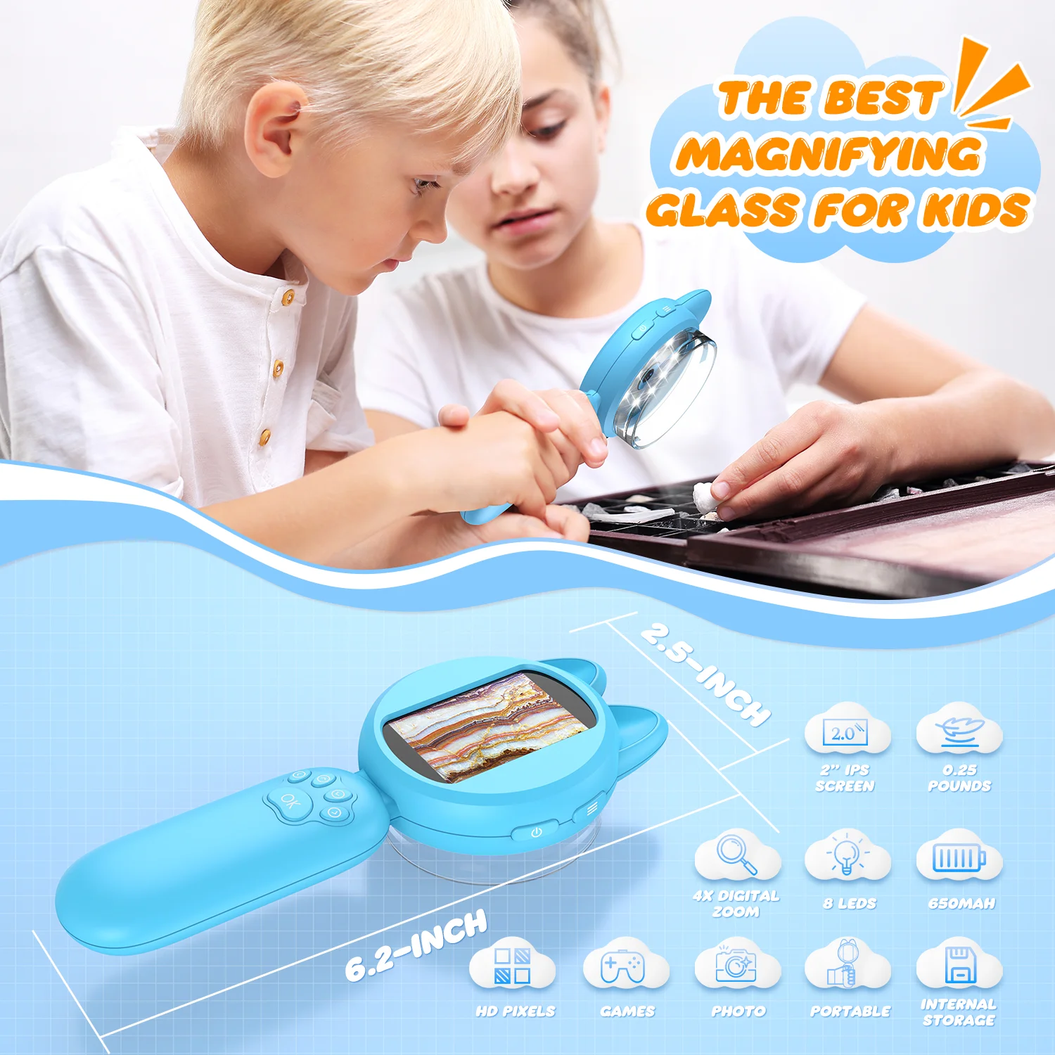 1000X Handheld Digital Microscope for Kids Image 2