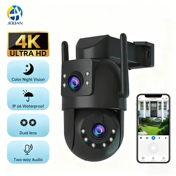Jooah 4K 8MP Outdoor Surveillance Camera Dual Lens 5G Wifi IP Camera HD Full Color Night Vision CCTV Video Home Security Cameras 1