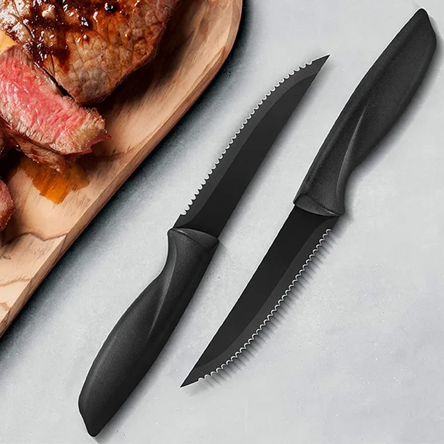Jaswehome 4/6/8 Pcs Steak Knife Set Stainless Steel Ergonomic