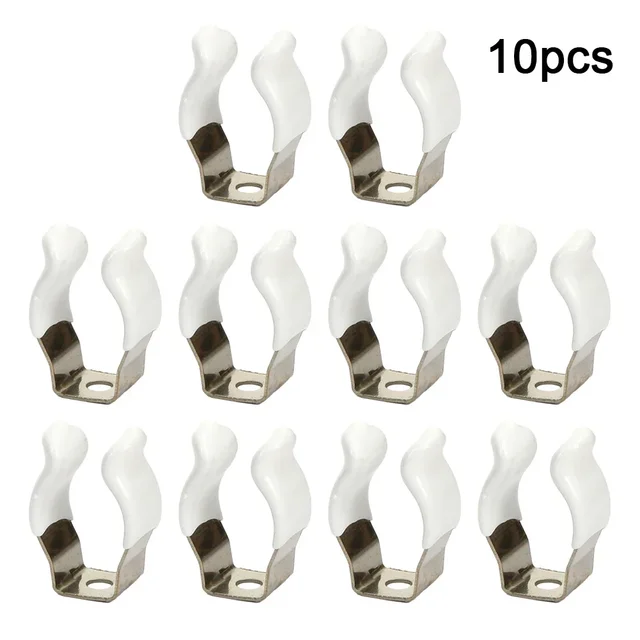 10PCS Narrow Base Tool Spring Terry Clips 10/12/16/19/25/28mm Pipes Clamp Brooms Brushes Rakes Heavy Duty Tool Storage Hangers 2