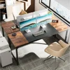 70 in Computer Desk with Storage, Work Desk for Home Office, Long Simple Desk, Large Legroom, Metal Frame, Writing Desk 4