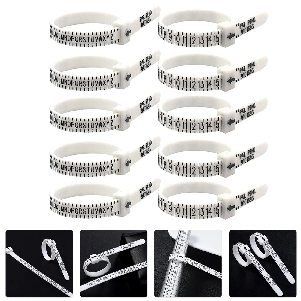 

Ring Sizer Measuring Tool, US UK Finger Sizer Ring Gauge Measuring Tool Jewelry Measurement Finger Sizer for Womens Mens