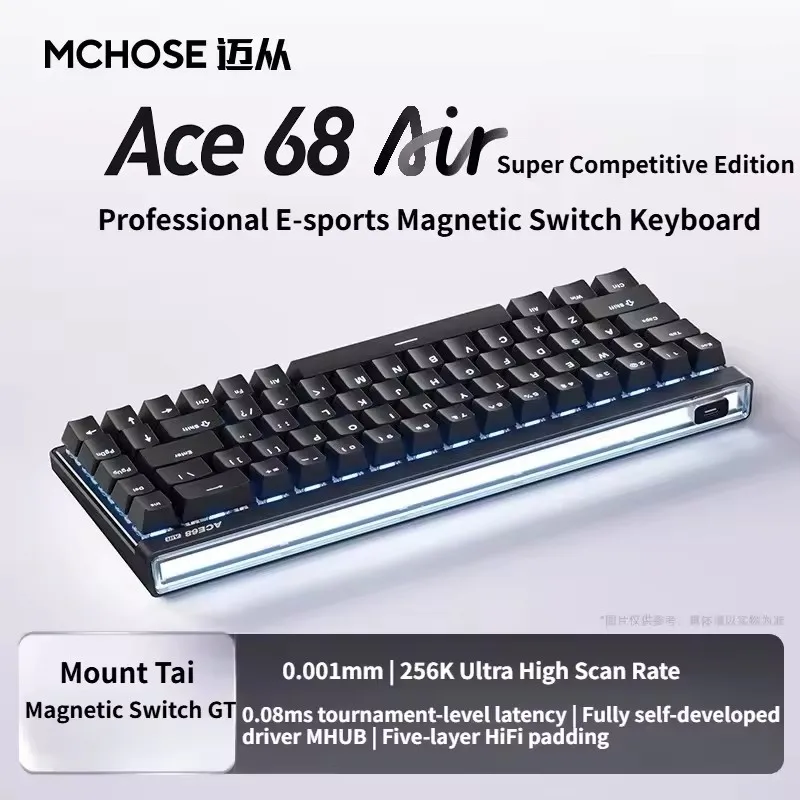 MCHOSE Ace 68 Air Hall Effect Magnetic Switch Gaming Keyboard with