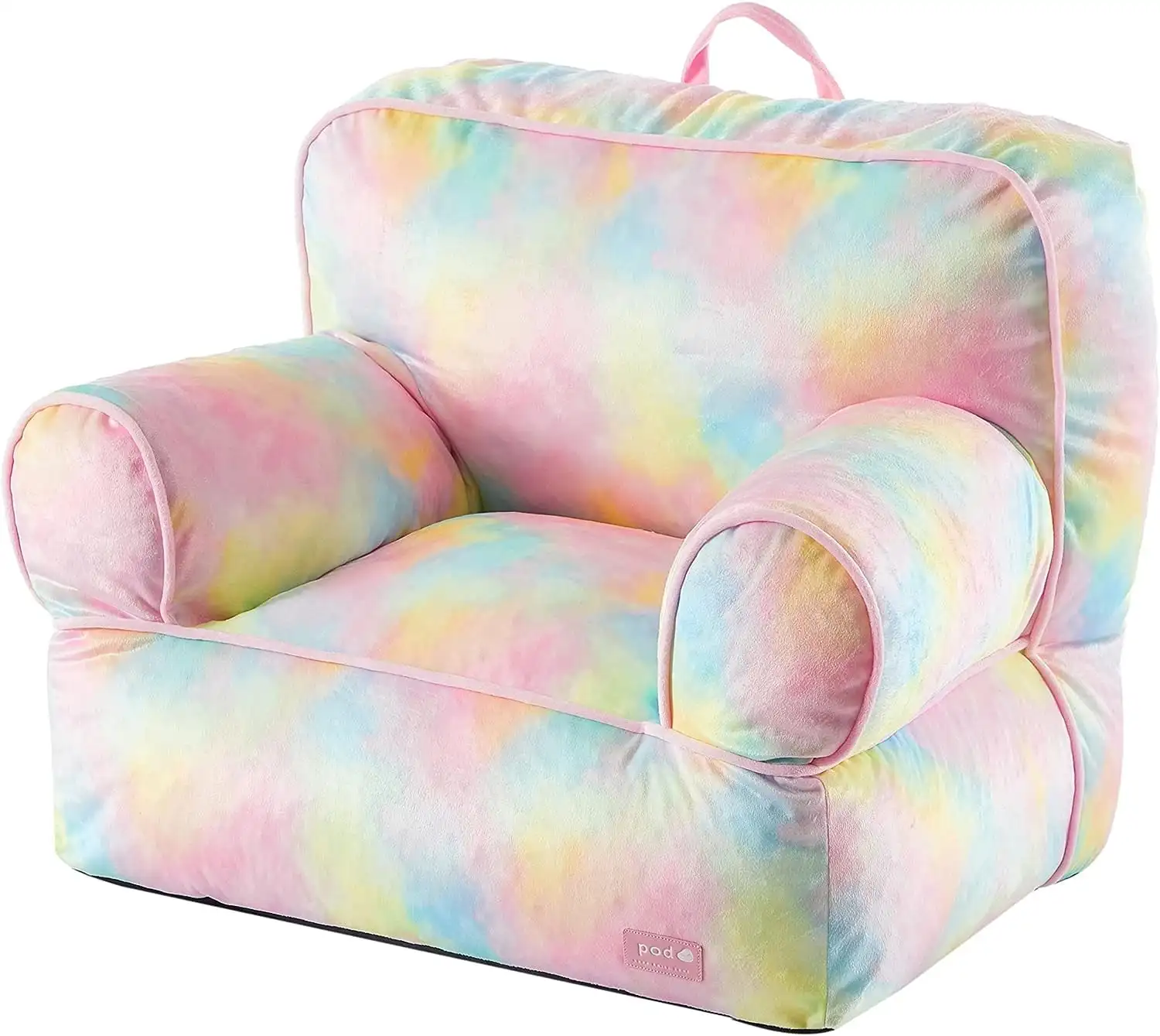 

Tie Dye Bean Bag Sofa Chair Filling Lazy Sofa Couch with Soft Mink Cover for Kids, 23" W x 19" D x 17" H