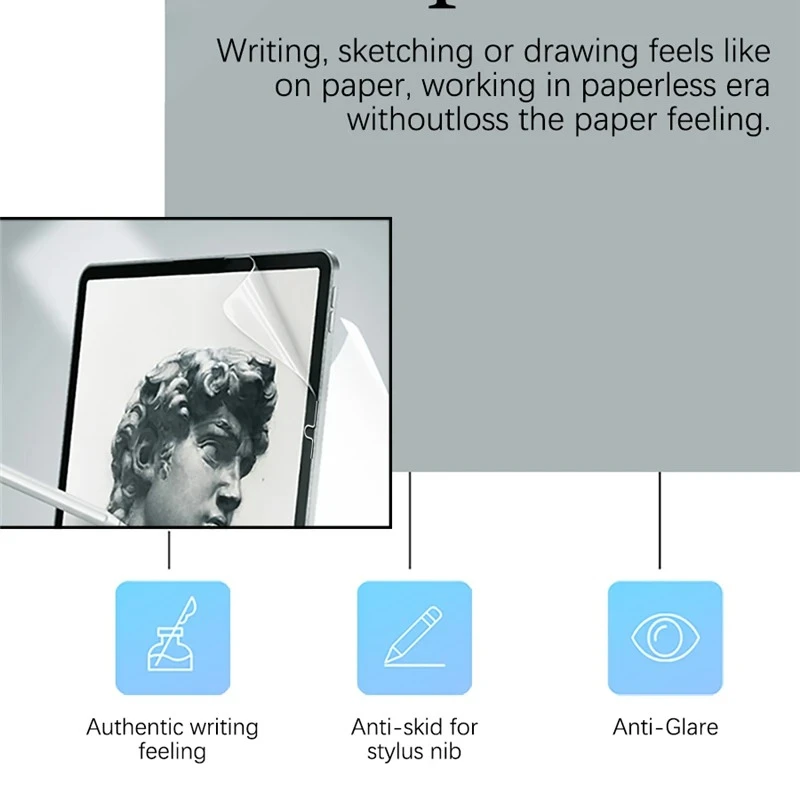 Matte Paper-Feel Screen Protector Set, Scratch Proof, 3-Pack