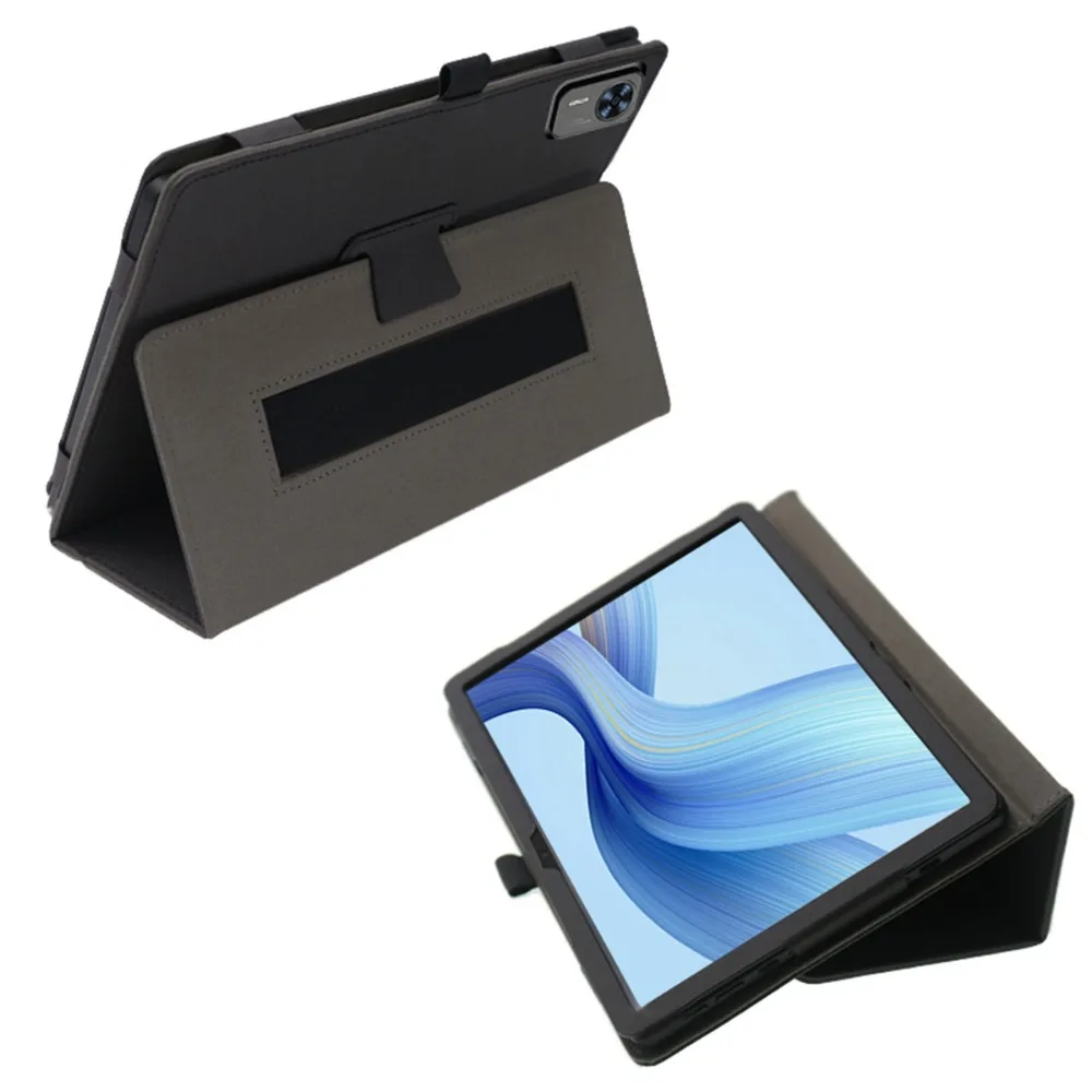 Elegant Magnetic PU Leather Folio Stand Tablet Cover, Handheld Design
