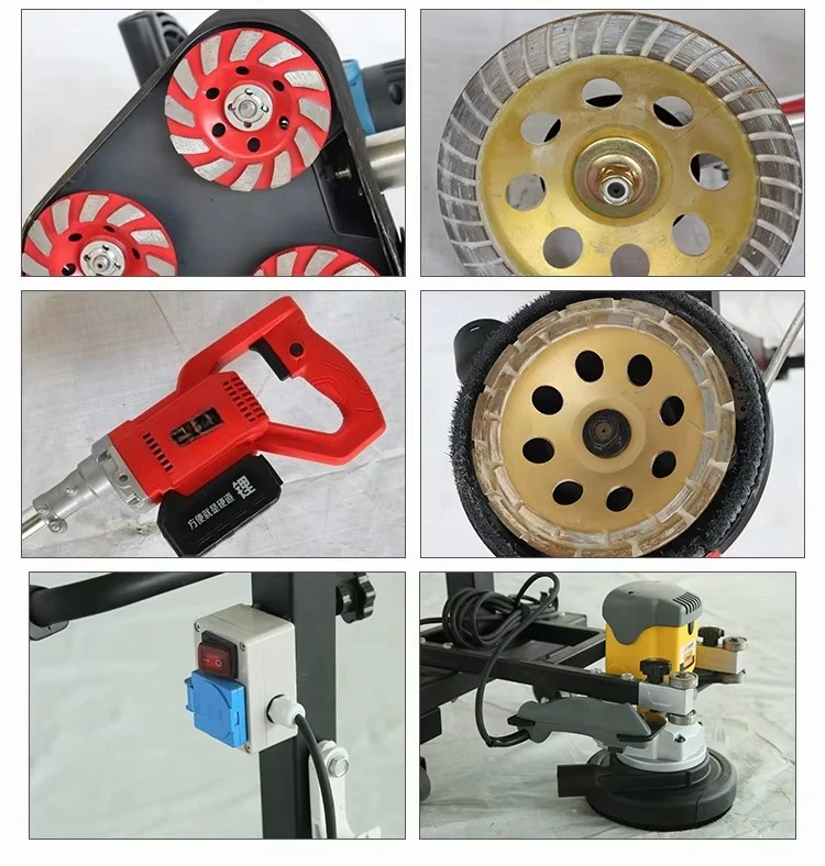 Hand-held High Efficiency Three Head Grinder Floor Grinding Machine for Sale