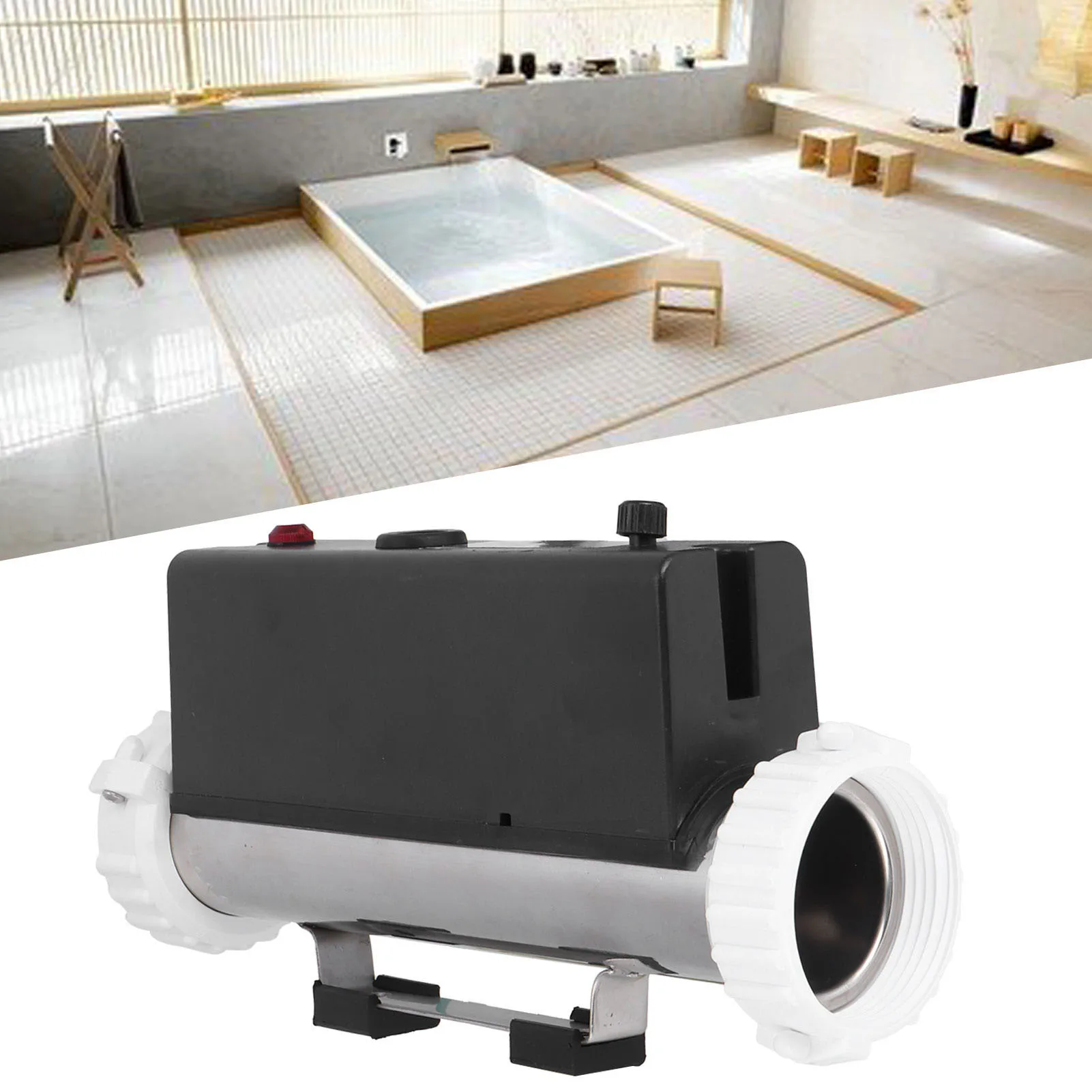 3KW Massage Bathtub Heater SPA Thermostat Circulating Heating Equipment for Hot and Cold Tubs Bath Thermostat Hot Tub Heater 4