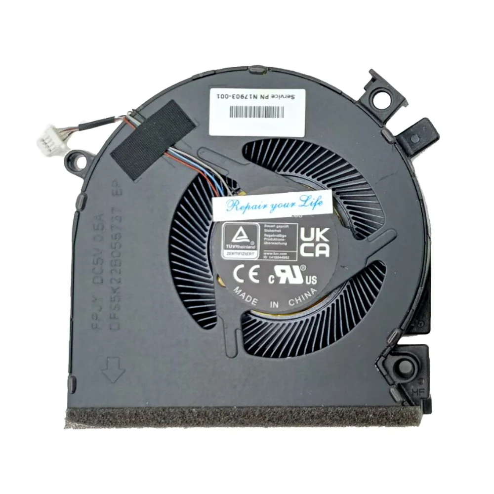 Cooling Fan for HP Victus 15 FA FB 15T-FA 15-FA100 15t-fa000 FB000 Gaming Laptop N13304 N17903 001 FPJY