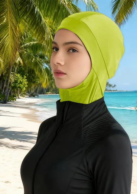 1 pièces Burkini Femme Hijab bain bain Hijab femmes été plage instantané Turban casquette