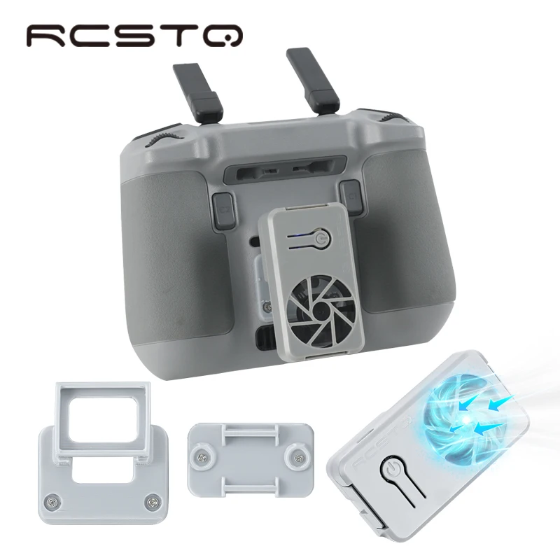 Rcstq Drone Rc Ventola Di Raffreddamento Per Dji Mini 3 Pro/ Dji Air 3 Rc 2 Radiatore Telecomando Per Dji Mini 2 / Mini 4 Pro/Mavic Air 2/2S