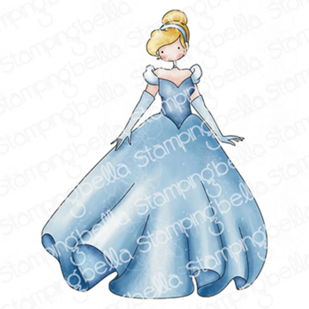

2024 Princess Metal Cutting Dies Clear Stamps For DIY Scrapbooking Album Stamp Make Paper Greeting Card Embossing New Arrival