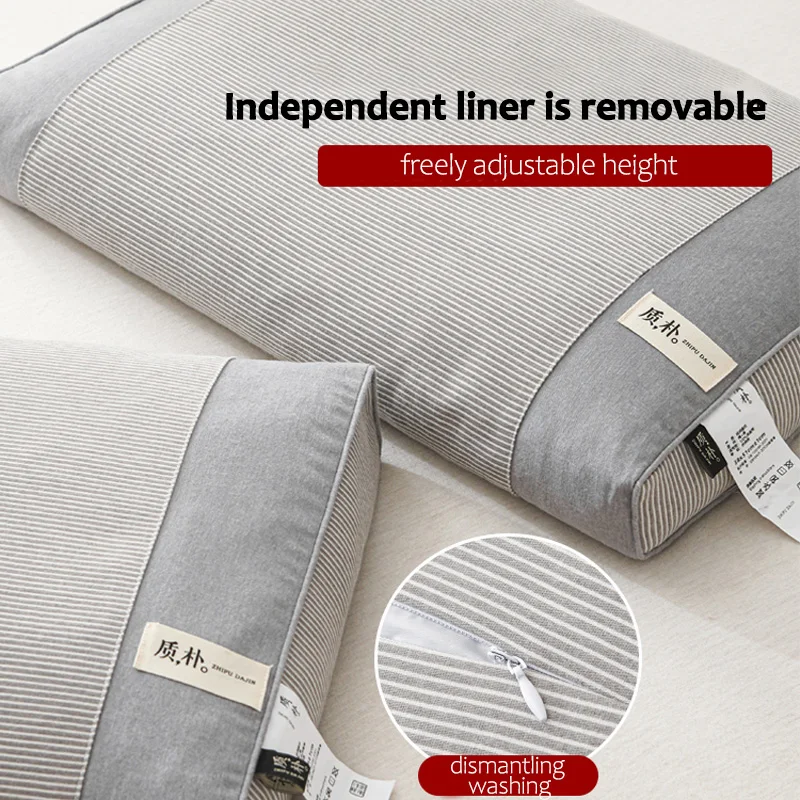 Buckwheat Pillow Sobakawa Traditional Buckwheat Standard Size Pillow Adjustable Buckwheat Hull Pillow 55x35x8 for Side Sleepers 4