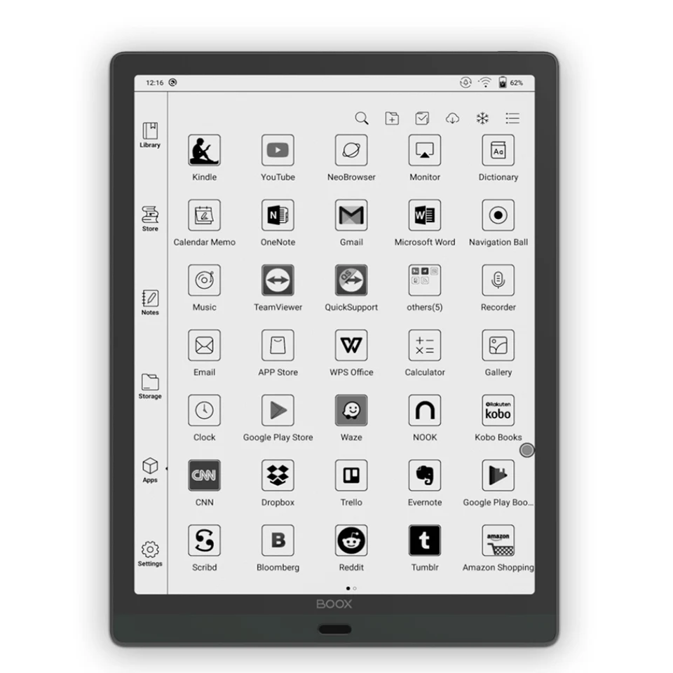 Boox Max Lumi2 Android13.3インチ+純正保護ケース ONYX電子ペーパー