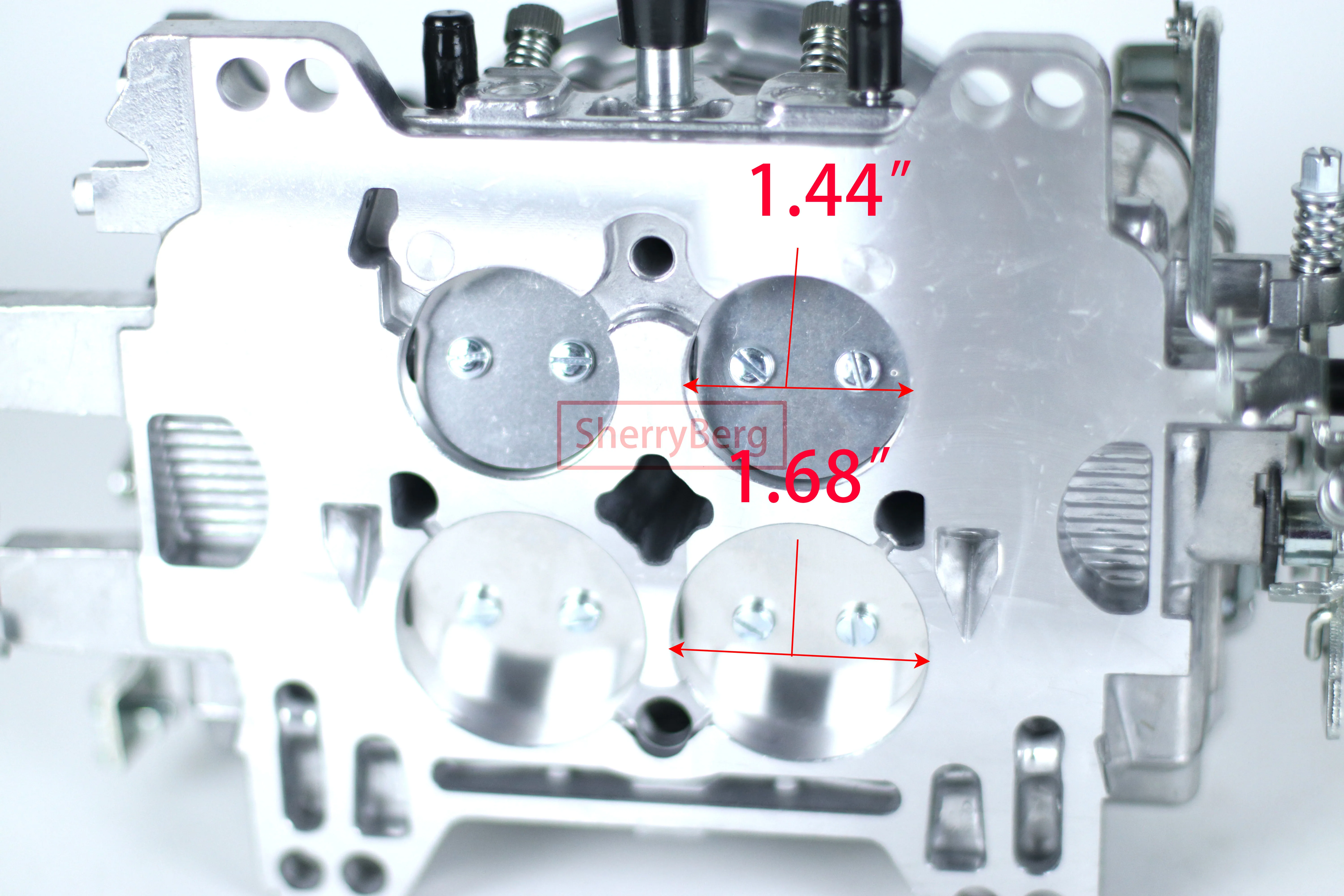 SherryBerg Perform 500 CFM 4bbl 사각 플랜지 수동 초크 기화기 Edelbrock Holley 9904 Wth Mechanical New 교체
