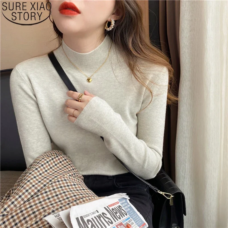 

Fashion Turtleneck Sweater Pullover Women Autumn Winter Casual Long Sleeve Sweater for Women Clothing Chic Jumpers Tops 17323