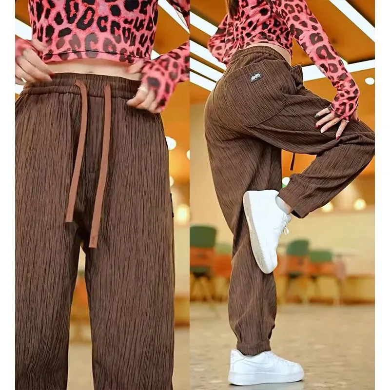 Men's Casual Pants Summer New Handsome Harun Sports Pants Simplicity Sagging Sensation Comfort Loose Fitting Breathable Stripe