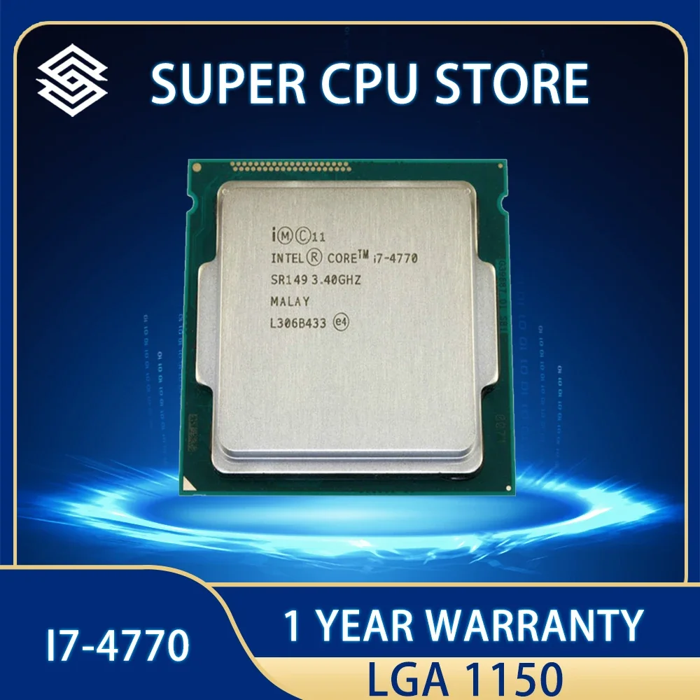 Processore Desktop Cpu Intel Core I7 4770 3.4Ghz 8M 5.0Gt/S Sr147 Lga 1150