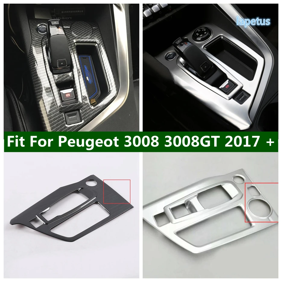 

Center Console Gear Shift Box Cover Decor Frame Trim Fit For Peugeot 3008 3008GT 2017 - 2022 Car Accessories