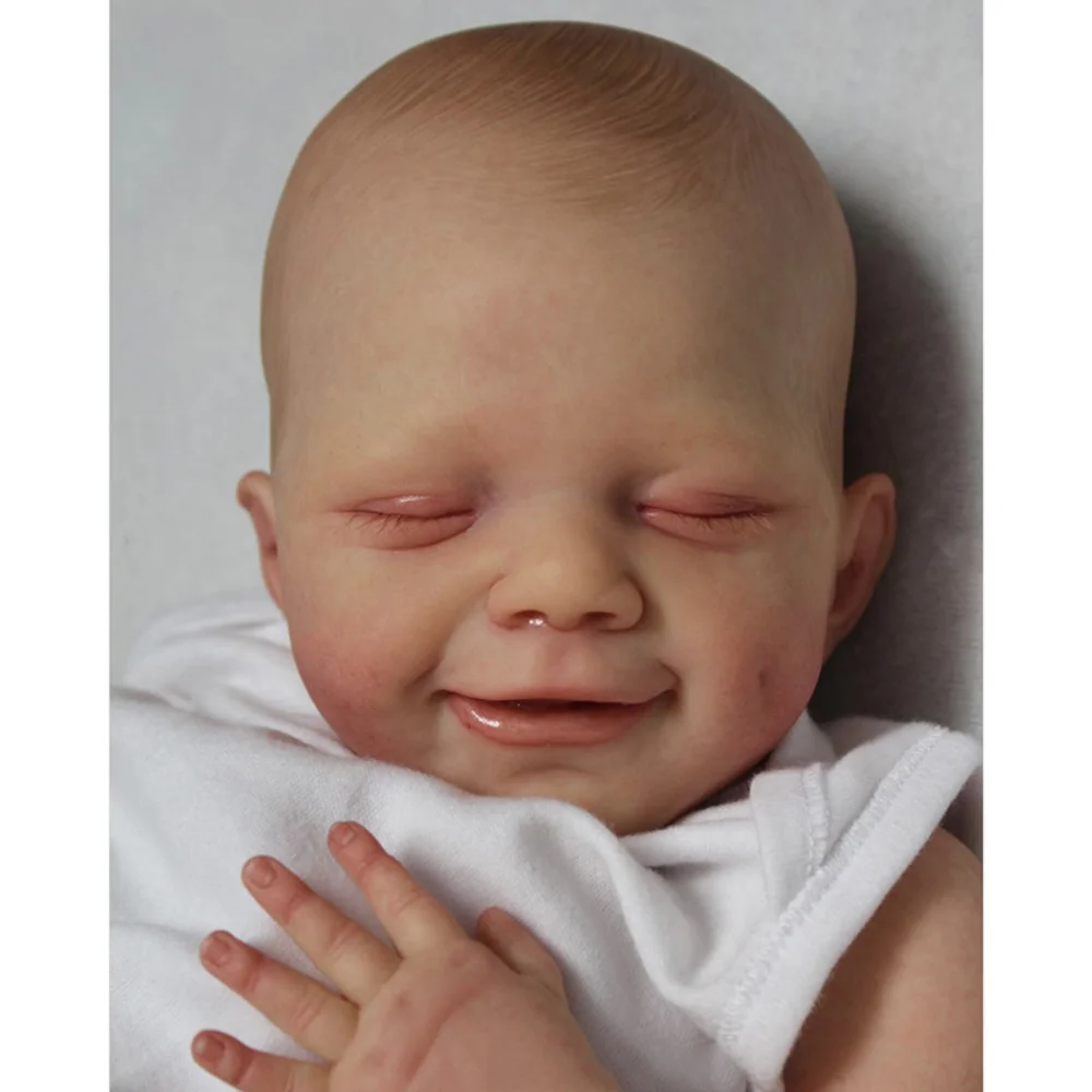 49Cm Reborn Baby Doll Aprile 3D Skin Venature Visibili Ciglia Radicate Capelli Dipinti Bebe Reborn Baby Dolls