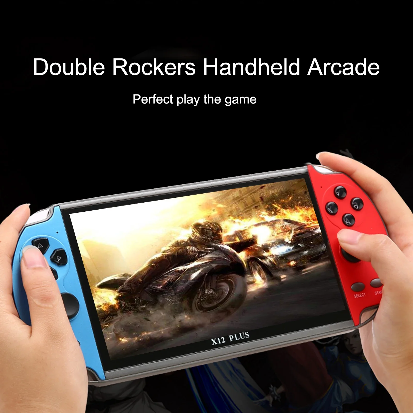 X12 Plus Retro Handheld Video Game Console 7inch IPS Screen