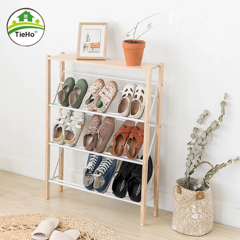 

Nordic Multi-layer Wood Shoe Rack Large Capacity Simple Storage Shoe Organizer Living Room Shoe Cabinet Shelf Home Furniture