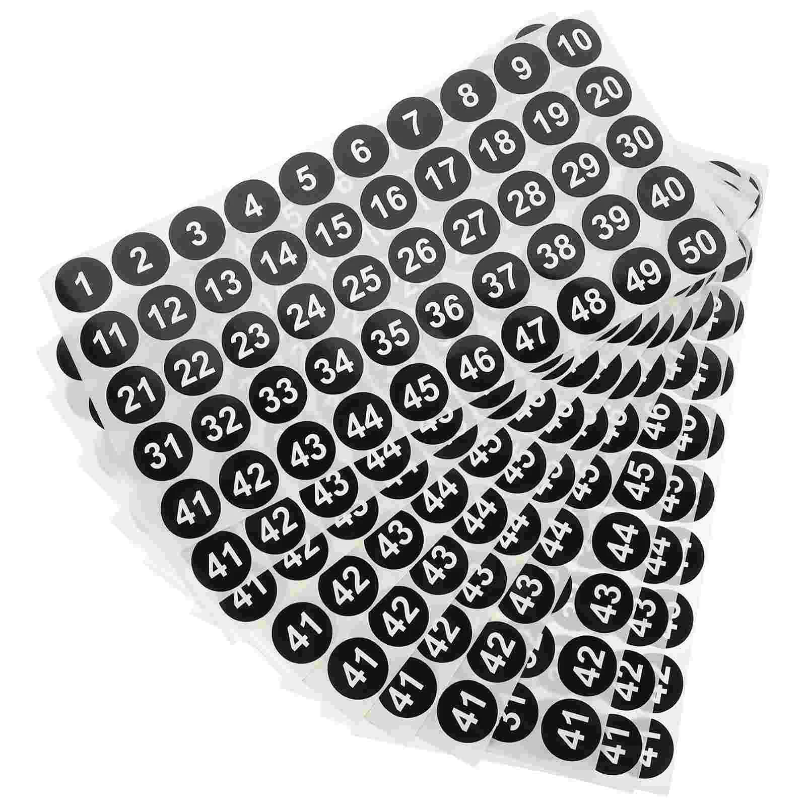 1-500 Round White Color Paper Number Sticker Size Label Adhesive Clothing  Label Round Number Sticker Digital Consecutive Label - Stickers - AliExpress