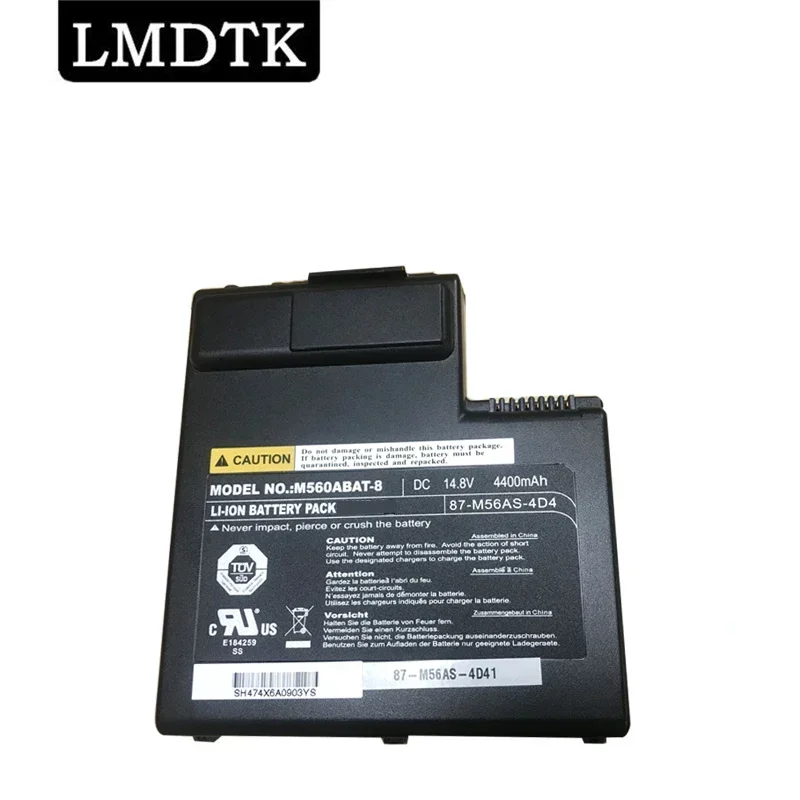 LMDTK Новый M560ABAT-8 87-M56AS-4D4 Аккумулятор для ноутбука Clevo M560 M570TU 14,8 В 4400 мАч