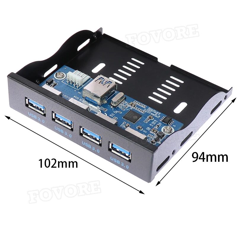 Divisor De Panel Frontal USB 5,25 Para Ordenador, Concentrador De 8 Puertos USB 3, 3,0, 3,0, Para PC, USB-HUB, Múltipl, USB 3,0 - AliExprs