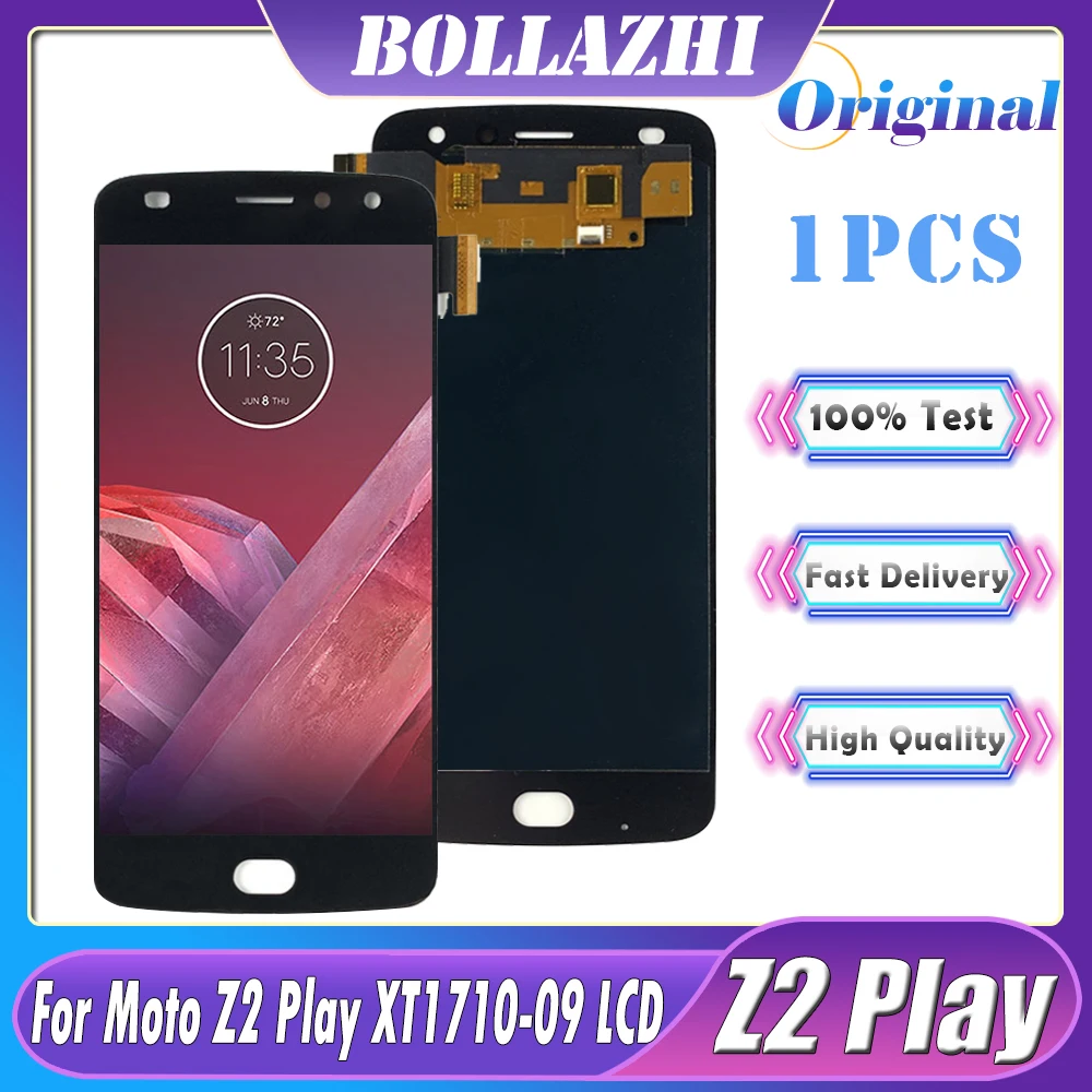 DISPLAY LCD+ TOUCH SCREEN Per MOTOROLA MOTO Z2 PLAY XT1710 Schermo Nero Vetro 3 - Foto 9