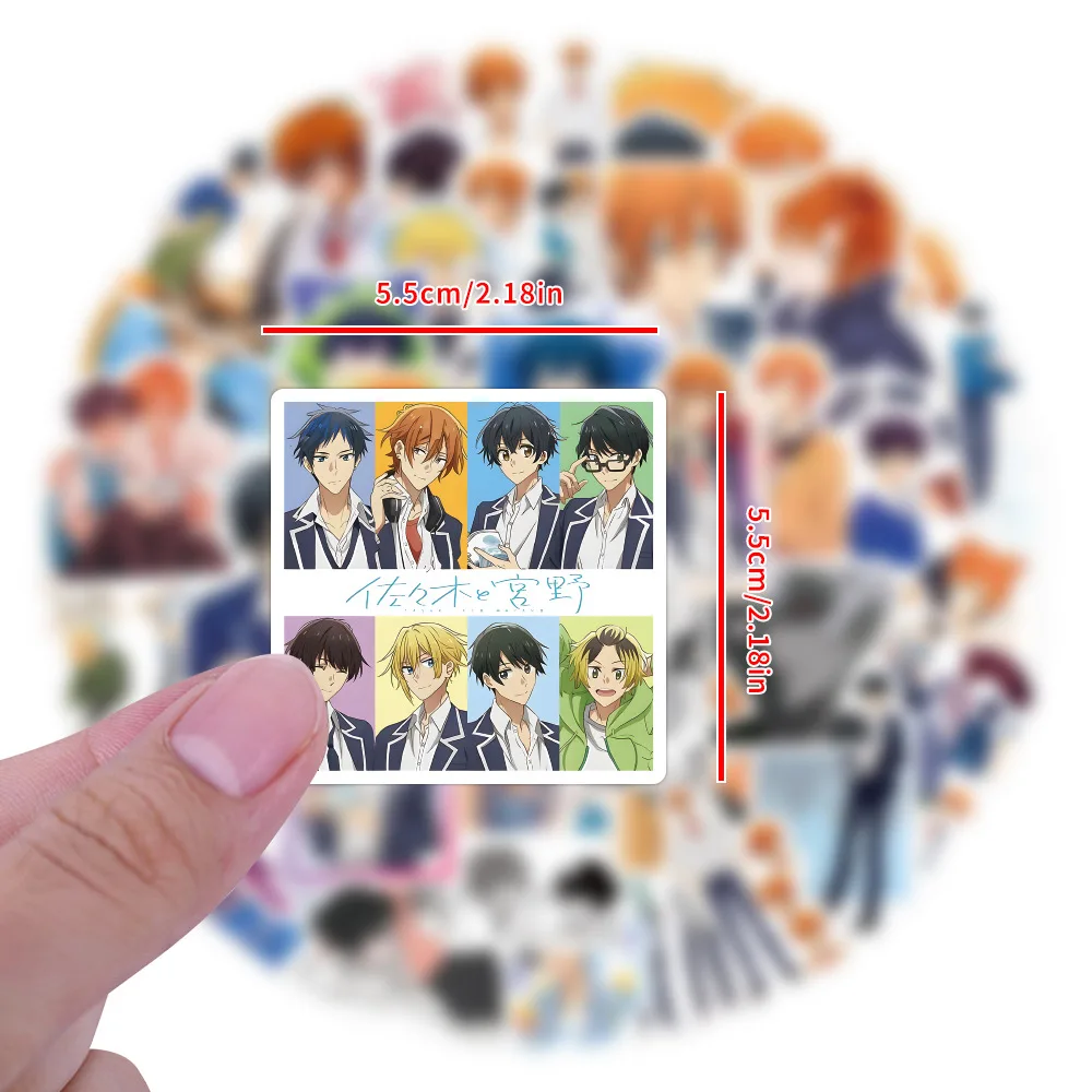 Anime Sasaki and Miyano Stickers Decoration DIY Scrapbook Diary Luggage Guitar Skateboard Waterproof Sticker Toys 10/55/110PCS