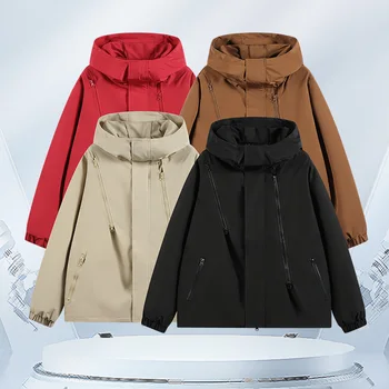 الشارع الشهير الرجال في الهواء الطلق سترة مضادة للماء الخريف سترة واقية معطف المطر تنفس المشي لمسافات طويلة التخييم التكتيكية السترات الذكور الملابس 4