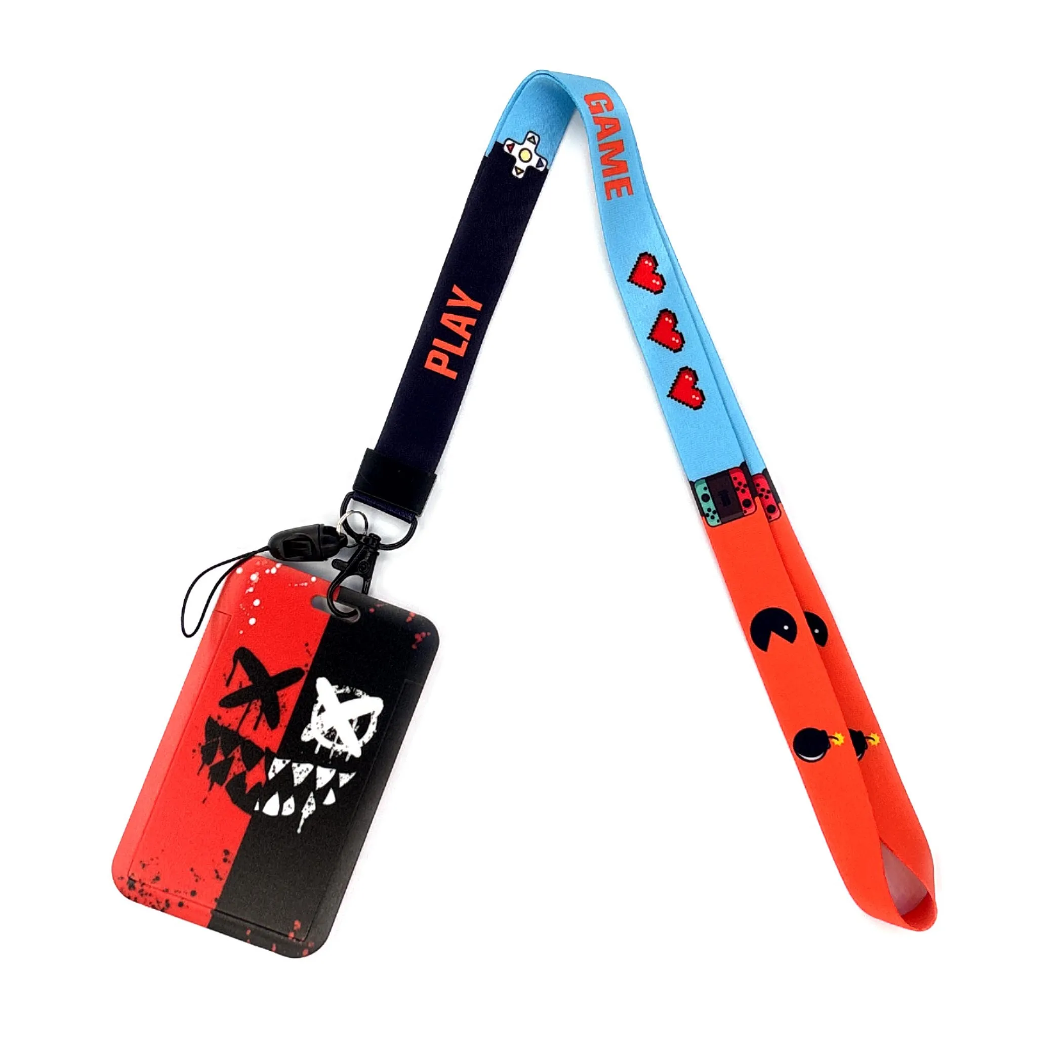 Versatile Card Holder Lanyard with Protective ID Badge and Credit Card Case
